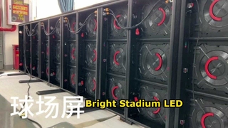 จอแสดงผล LED กลางแจ้ง P8.33 ปริมณฑล IP65 หน้าจอสนามกีฬาบำรุงรักษาด้านหลังด้านหน้า