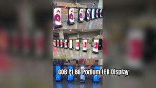 GOB P1.86 Podium LED Display จอแสดงผล LED สร้างสรรค์ W600×H1145.51mm