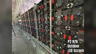 P2.976 จอ LED เช่ากลางแจ้งตู้โชว์ LED 500 มม. x 500 มม