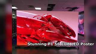 COB P1.538 หน้าจอโปสเตอร์ LED ภายในอาคารสำหรับร้านค้าปลีกในเครือ